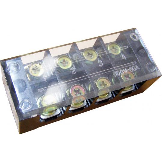 Блок зажимов ЗКВК 100А  4 конт. пары ТВ-10004 (10 шт/уп) (АБК-СИЛА)