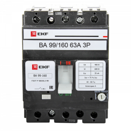   63А 3P ВА-99/160 35кА (EKF)