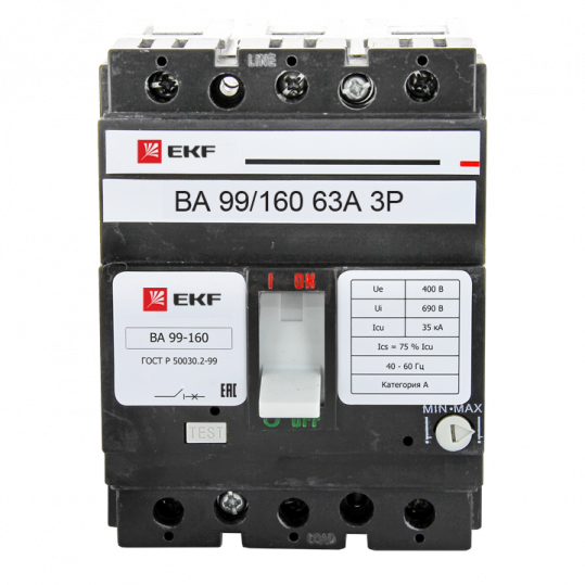   63А 3P ВА-99/160 35кА (EKF)