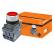 Кнопка с фиксацией MP2-21R(LED) в сборе d22мм/24В 1з+1р красная TDM