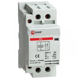 Контактор модульный 16А 230В/АС3 2НО КМ (2 мод.) (EKF)