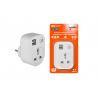 Адаптер универсальный поворотный  с/з 250В 16А + 2USB 2.1A белый TDM
