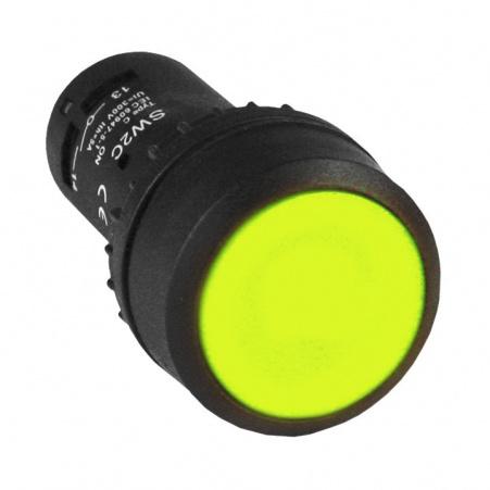 Кнопка желтая d22мм 1з+1р SW2C-11 ((EKF)  sw2c-11s-y