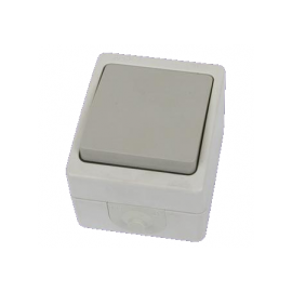 Переключатель на 2 направления 1-кл. открытой установки IP54 10А "Вуокса" TDM