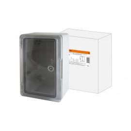Бокс пластиковый ЩМП-0-1, прозр., крышка, ABS, IP65, -45 до +75 С, навесной, (300x200x130) TDM