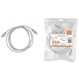 Патч-корд народный U/UTP Cat 5e 4PR 24AWG PVC, литой 2 м, серый