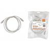 Патч-корд народный U/UTP Cat 5e 4PR 24AWG PVC, литой 2 м, серый