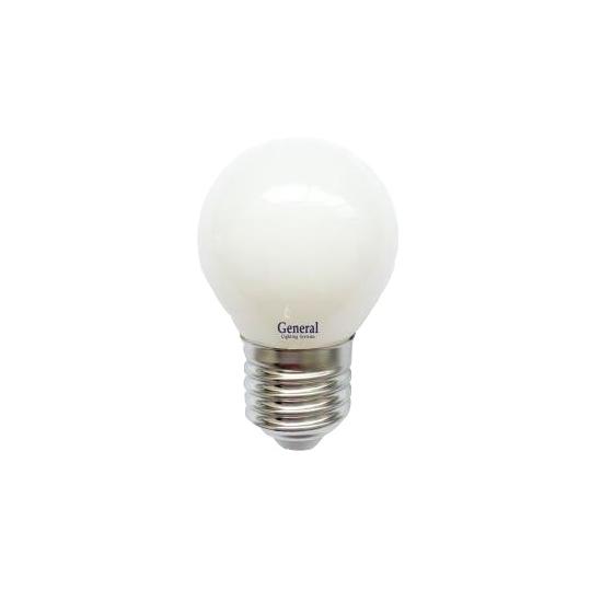 *Лампа светодиодная Шар E27 6Вт 2700K  460лм GLDEN-G45S-M Матовый (GENERAL LIGHTING) (649962)