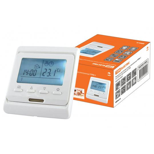 Термостат для теплых полов электронный ТТПЭ-1 16А 250В с датчиком 3м TDM