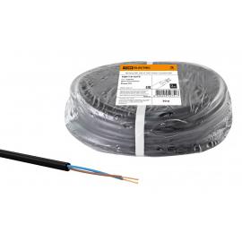 Провод ПВС 2х0,75 ГОСТ (30м), черный TDM