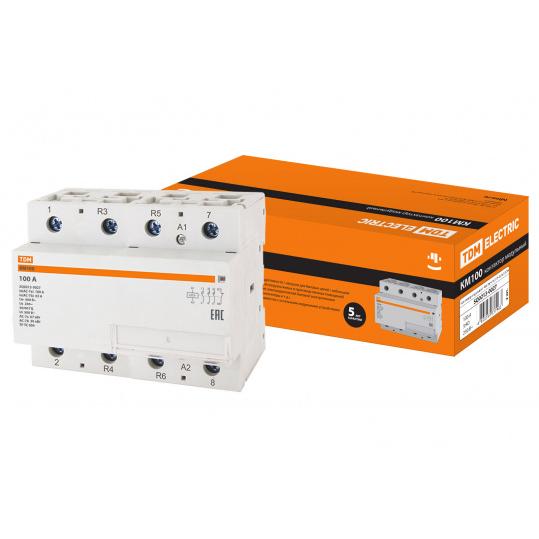 Контактор модульный КМ100/4-100 3НО;1НЗ TDM