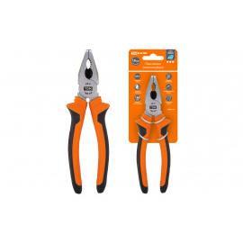 Пассатижи (плоскогубцы), с двухкомпонентными рукоятками, CR-V сталь, 180 мм, серия "Алмаз" TDM