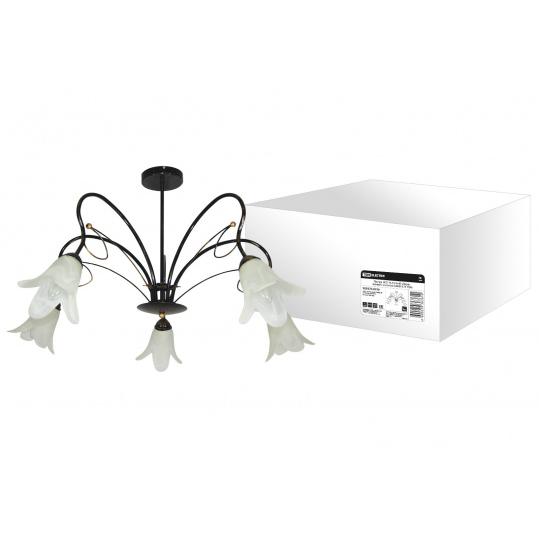 Люстра НСБ-16-01-5х40 «Лира» черный с золотом 5х40Вт E14 TDM