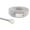 Кабель витая пара народный U/UTP Cat 5e 4х2х24AWG CCA (100м) PVC, серый