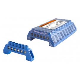 Шина "N" нулевая в изоляторе 6х9мм 6 групп никелированная TDM