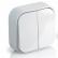 Переключатель откр/уст на 2 напр. 1-кл. IP20 10А белый "Quteo" (Legrand) 782204