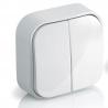 Переключатель откр/уст на 2 напр. 1-кл. IP20 10А белый "Quteo" (Legrand) 782204
