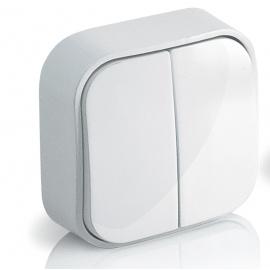 Выключатель откр/уст 2-кл. IP20 10А белый "Quteo" (Legrand) 782202