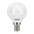 Лампа светодиодная Шар E14 8Вт 2700K 610лм GLDEN-G45F Матовый (GENERAL LIGHTING) (640900)