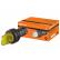 Переключатель на 3 положения с фиксацией SB7-CK3565-24V короткая ручка(LED) d22мм 1з+1р желтый TDM