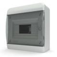 Бокс навесной IP41  8 мод. BNK 40-08-1 (прозрачная черная дверь) (TEKFOR)