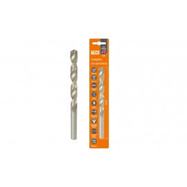 Сверло по металлу, 10 мм, полир., HSS, класс точн. В, 118⁰, цилиндр. хв., блистер 1 шт, "Рубин" TDM