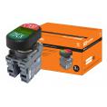 Кнопка двойная MPD4-11G (зеленая/красная) (LED) в сборе d22мм/24В (ПУСК/СТОП) линза зеленая TDM