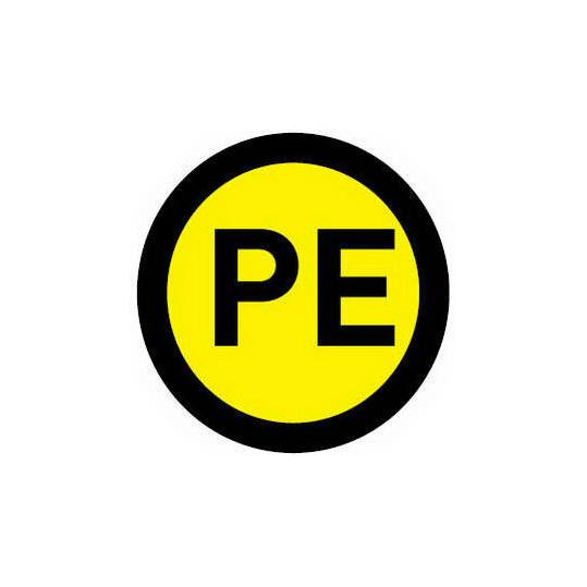 Наклейка "РЕ" (d20мм.)(EKF) Наклейка "РЕ" (d20мм.)(EKF)