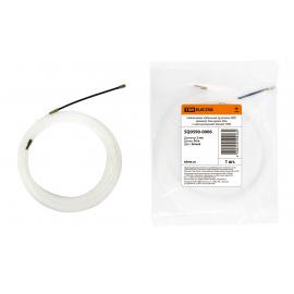 Нейлоновая кабельная протяжка НКП диаметр 3мм длина 30м с наконечниками (белая) TDM