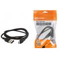 Дата-кабель, ДК 1, USB - micro USB, 1 м, черный, TDM