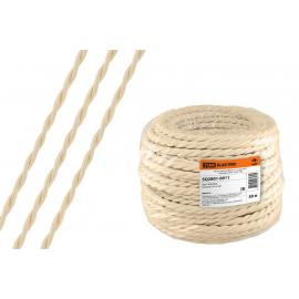 Ретро провод "Эко" 2х1,5 витой ГОСТ бежевый (20м) TDM