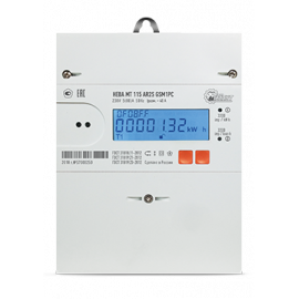 Нева МТ 115 AR2S E4PC 5(80)А/230В