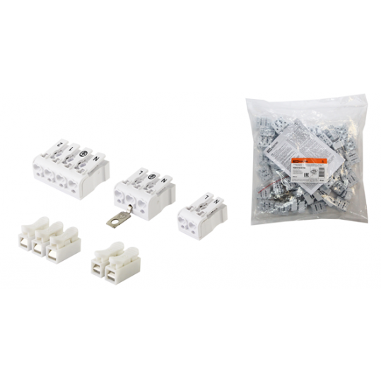 Клемма пружинная соединительная КСП5-3L+N+PE, 16 A TDM