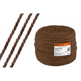 Ретро провод "Эко" 3х1,5 витой ГОСТ коричневый (20м) TDM