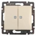 Выключатель скр/уст 2-кл. с подсветкой IP20 10А слоновая кость "Valena" (Legrand) 774328