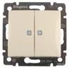 Выключатель скр/уст 2-кл. с подсветкой IP20 10А слоновая кость "Valena" (Legrand) 774328