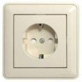 Розетка скр/уст 1-мест. с заземлением 16А слоновая кость РС 16-004М "Прима" (Schneider Electric)