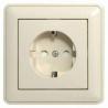Розетка скр/уст 1-мест. с заземлением 16А слоновая кость РС 16-004М "Прима" (Schneider Electric)