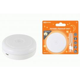 Ночник "Лунный свет" с диммером, 5LED, 1 Вт, акк. Li-Ion 500 мАч, USB, TDM