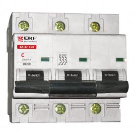   16А 3P ВА47-100 C16 10кА (EKF) 