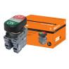 Кнопка двойная MPD3-11С (зеленая/красная) (LED) в сборе d22мм/220В (ON/OFF)  линза прозрачная TDM