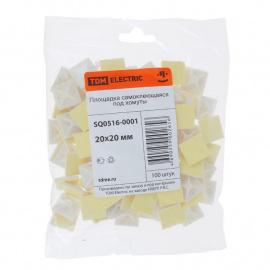 Площадка самоклеющаяся 30х30 под хомуты (100шт) TDM