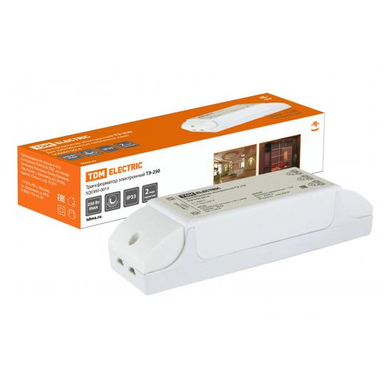 Трансформатор электронный диммируемый ТЭ-250 220В/12В 80-250Вт TDM
