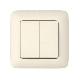 Выключатель скр/уст 2-кл. IP20 10А слоновая кость С-56-043М "Прима" (Schneider Electric)