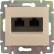 Розетка компьютерная скр/уст двойная RJ-45 UTP CAT5E слон. кость без лапок "Valena" (Legrand) 774139