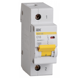 Выключатель автоматический ВА47-100 1Р 10А 10кА С IEK