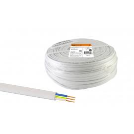 Шнур ШВВП 3х0,75 ГОСТ (100м), белый TDM