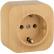 Розетка откр/уст 1-мест. с заземлением 16А сосна "Quteo" (Legrand) 782271