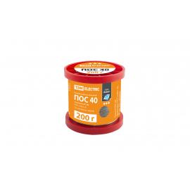 Припой ПОС 40, проволока, ГОСТ 21931-76, Ø1 мм, 200 г, катушка, серия "Алмаз" TDM