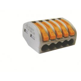 Клемма рычажная 222-415 5х0,08-2,5 кв.мм Cu (40 шт/уп) (WAGO)(221-415)										